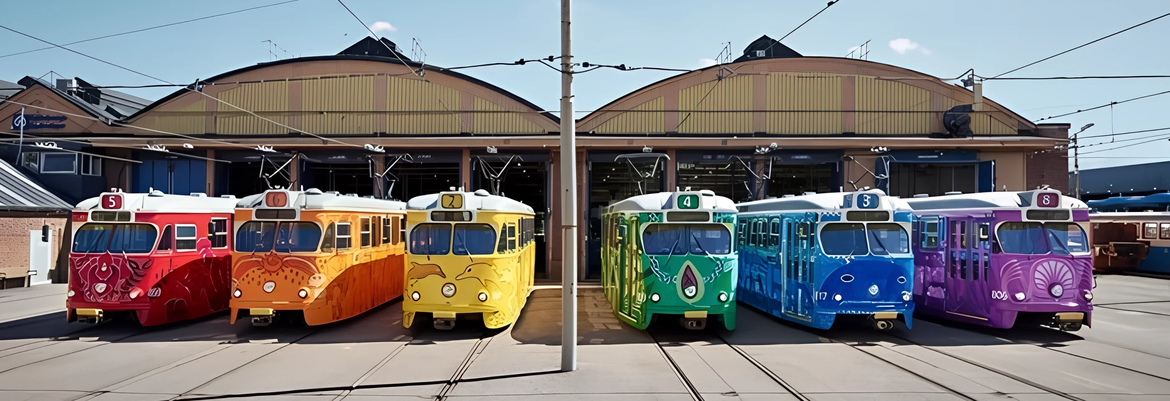 Straßenbahn Pride Fahrt